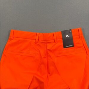 NWT J.Lindeberg Elof Regular Fit Light Poly Golf Pants Juicy Orange 32x34